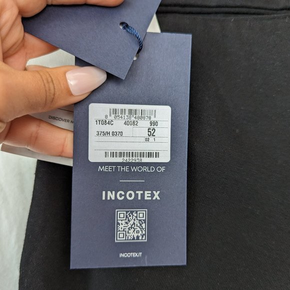 Mr Porter Incotex Black Slim Fit Slacks Size 52 - Picture 12 of 13